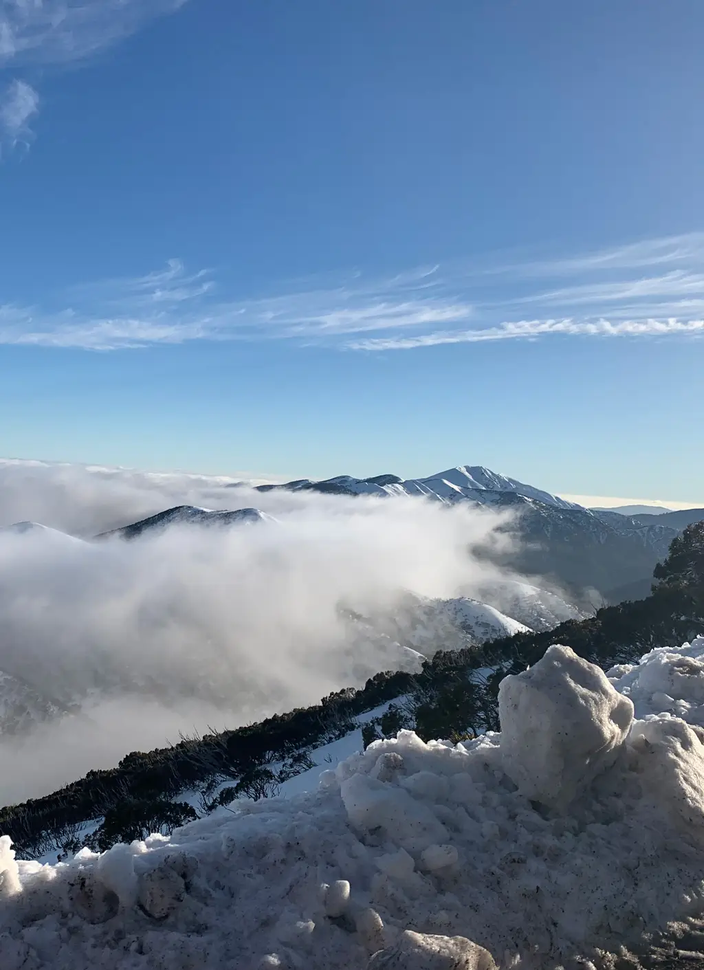 Alpine National Park view to Mount Feathertop